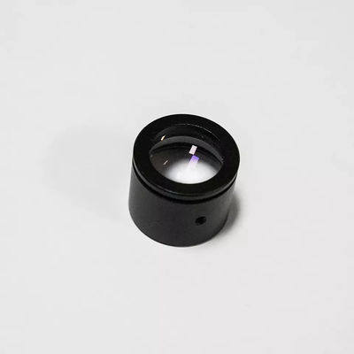 400 - 둥근 글래스 렌즈를 집중시키는 렌즈를 조준하는 1100nm 레이저