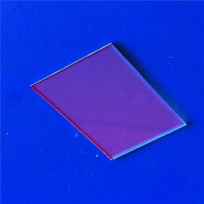 녹색 410nm 좁은 대역 통과 광학 유리 필터 이색성 흡수